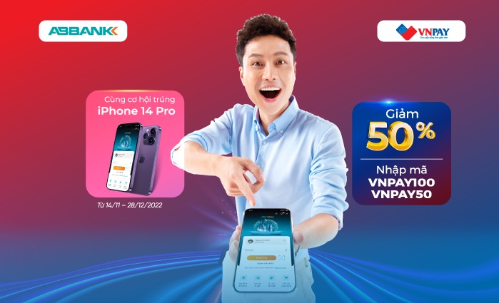 Mở AB Ditizen, Săn iPhone 14 Pro & hưởng ưu đãi 50% siêu hời 
