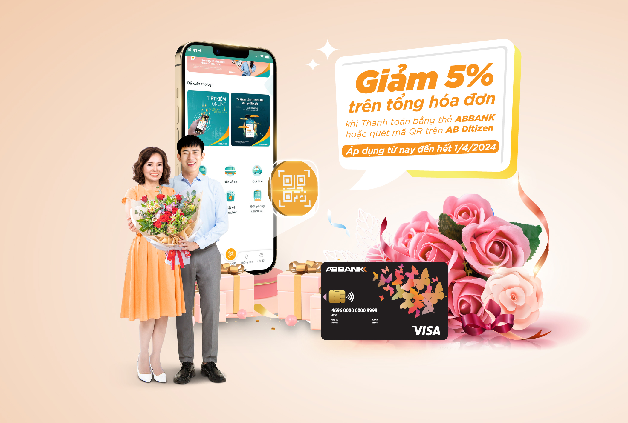 Ưu đãi khi đặt hoa tại Liti Florist cùng ABBANK