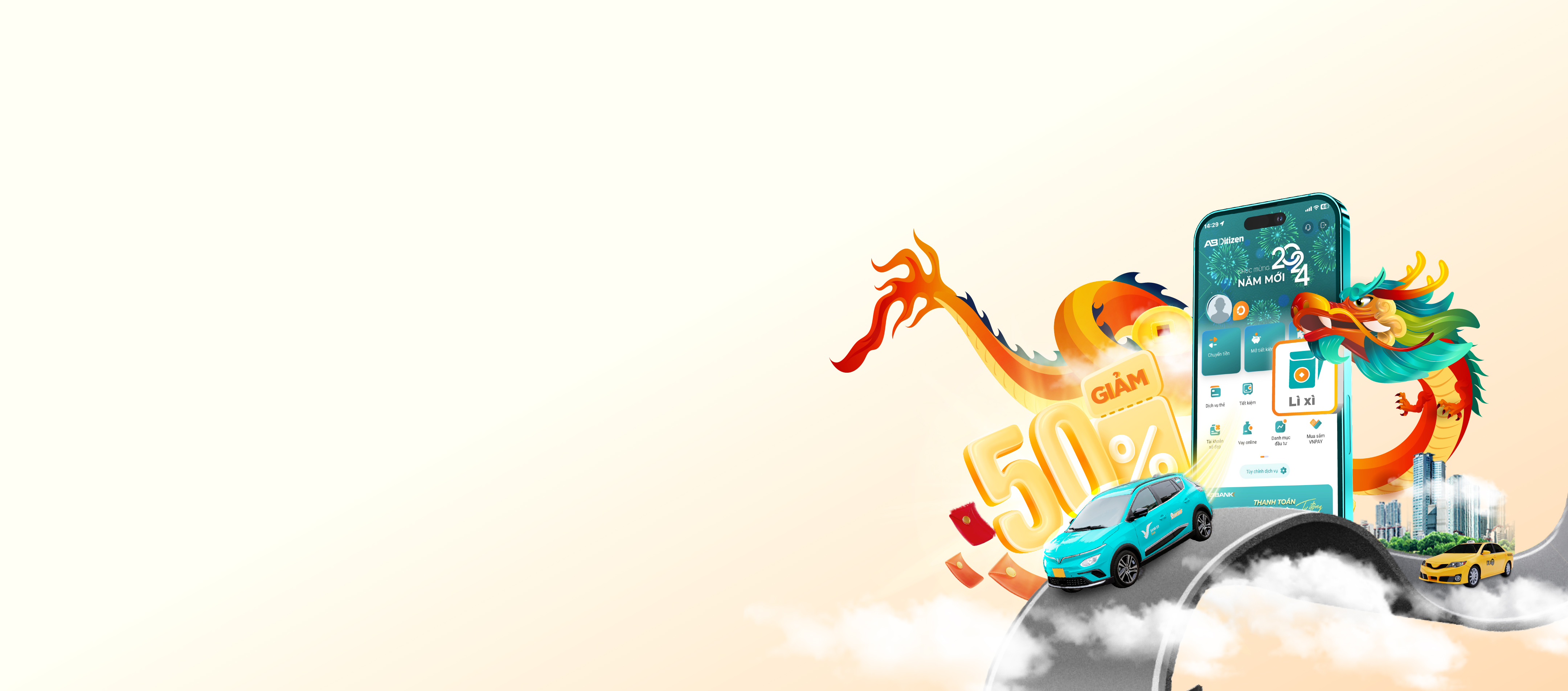 TẾT VUI LÌ XÌ – RINH MÃ TAXI