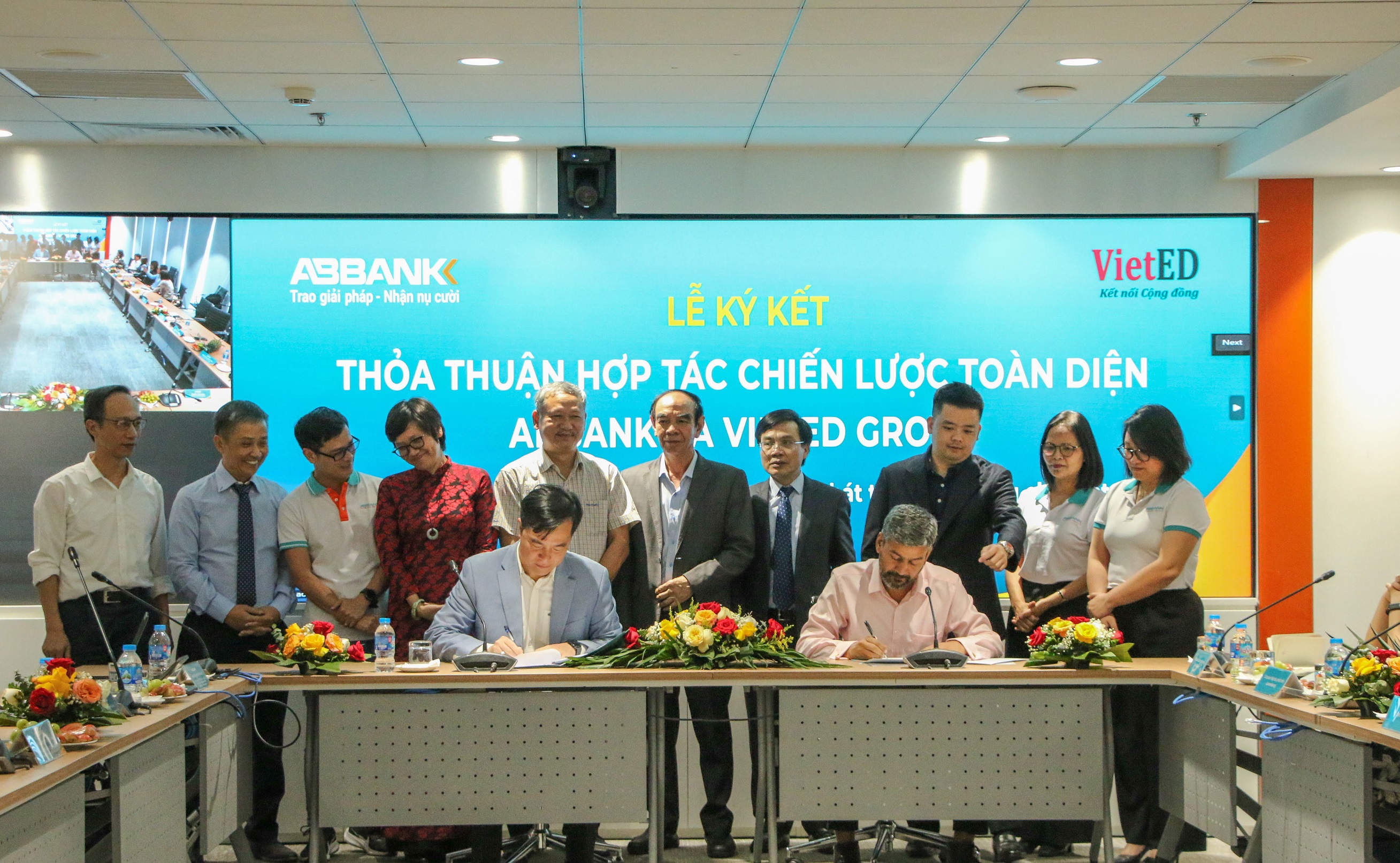 ABBANK HỢP TÁC CÙNG VIETED GROUP XÂY DỰNG GIẢI PHÁP PHÁT TRIỂN SINH KẾ BỀN VỮNG CHO HỘ NÔNG DÂN (ABBANK and VietED Group join hands to develop sustainable livelihood solutions for farming households)