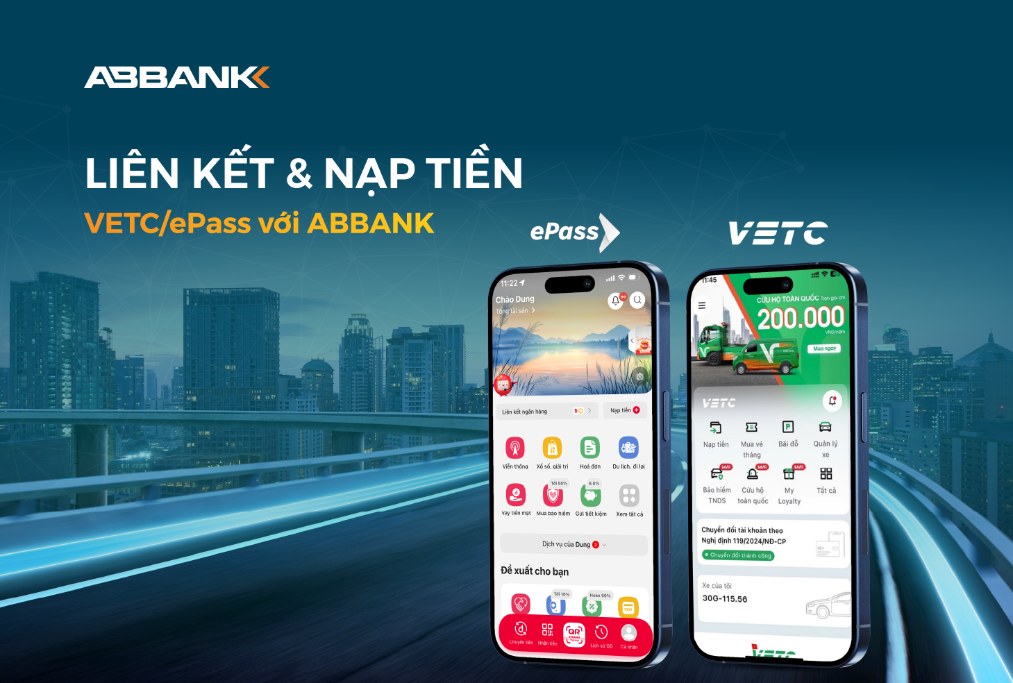 Chuyển đổi tài khoản giao thông VETC/ePass để thông suốt qua trạm ETC<br />
