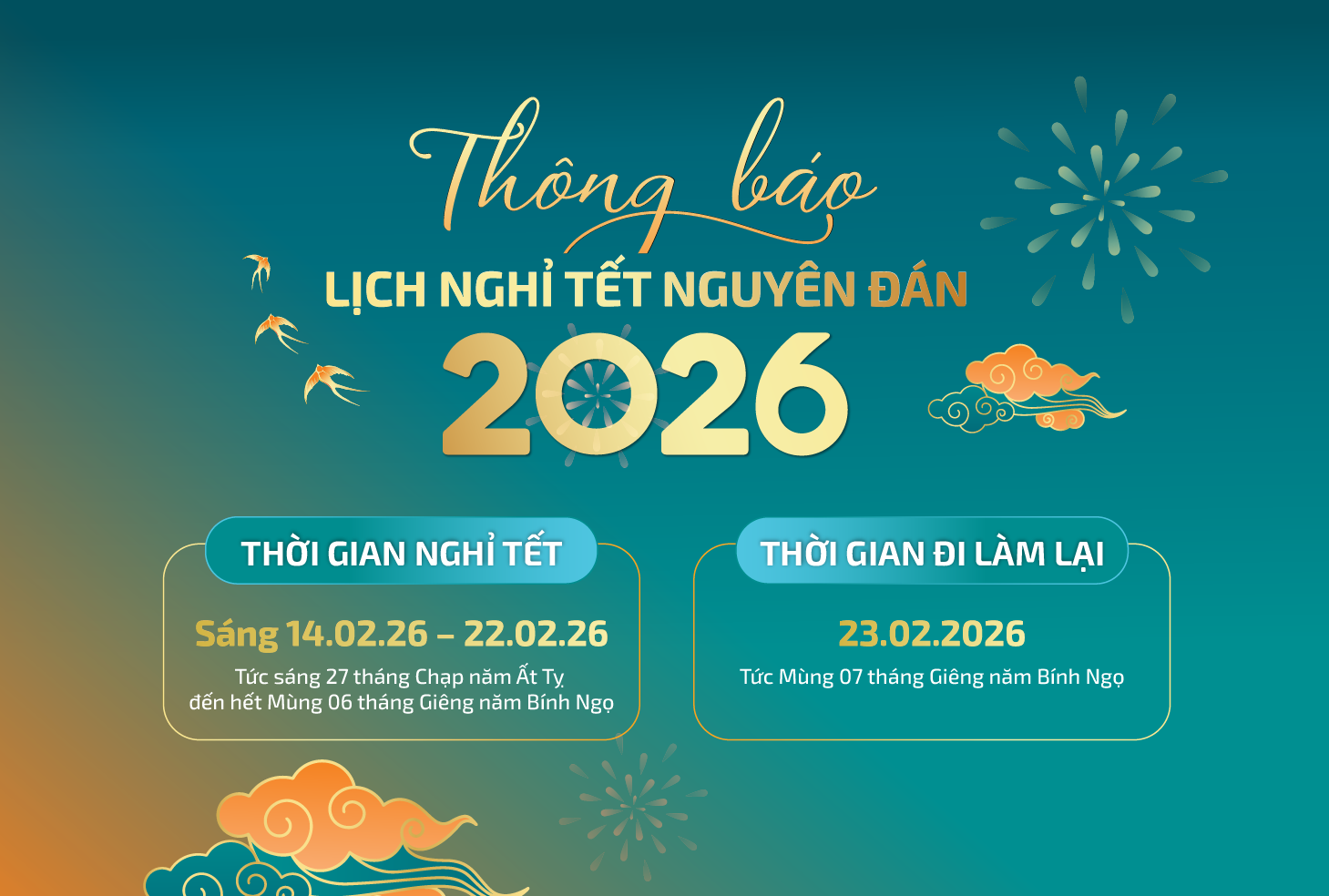 ABBANK THÔNG BÁO LỊCH NGHỈ TẾT ÂM LỊCH 2026
